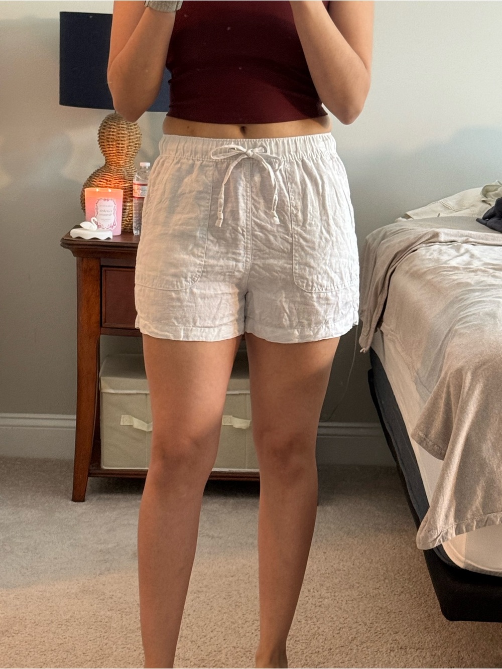100% Linen Women’s Shorts Size Small